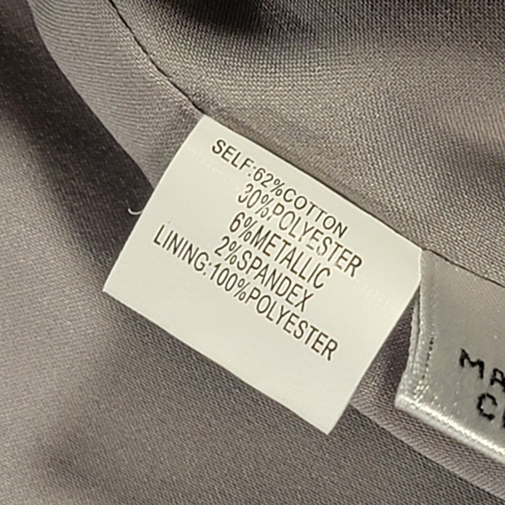 Kay Unger New York Tweed Skirt Suit Metallic 2 Piece Career Women's Size 14 - Picture 9 of 16